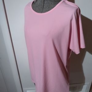 Iman Large Short Sleeve Light Pink Top